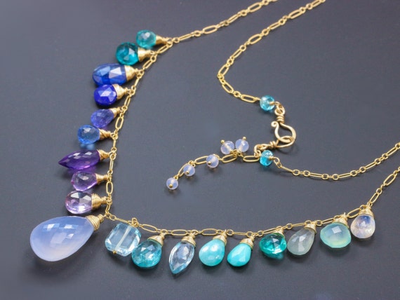 necklace with precious stones