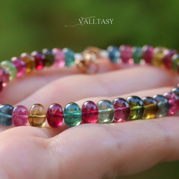 Candy Tourmaline Bracelet Etsy