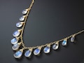 Rainbow Moonstone Necklace, 14k Gold Filled Pendant - Statement Jewelry product logo