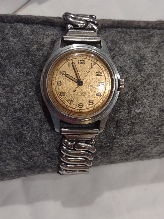 Vintage Helios mens watch , Rare WW2 WWII antimagnet wristwatch antique working ic antique