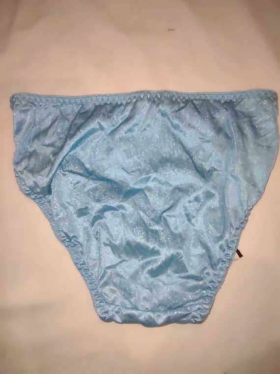 80s DEADSTOCK Cacique Panties Unworn High Cut High Waist Satin Nylon Lace  Slinky Sexy Holiday Gifts for Her Size M 