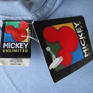 80s Vintage Disney Mickey Mouse T Shirt X large  night night shirt Mickey Unlimited rare new with tags 1990 NWT
