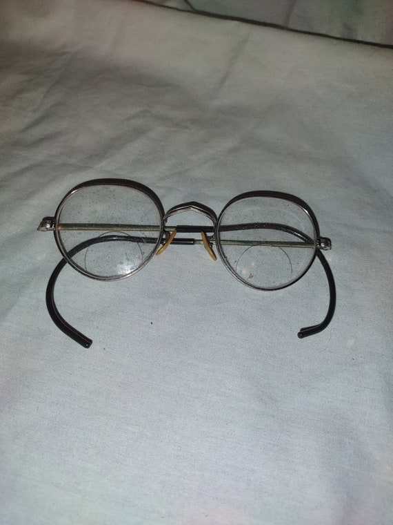 Antique wire round eyeglasses frames