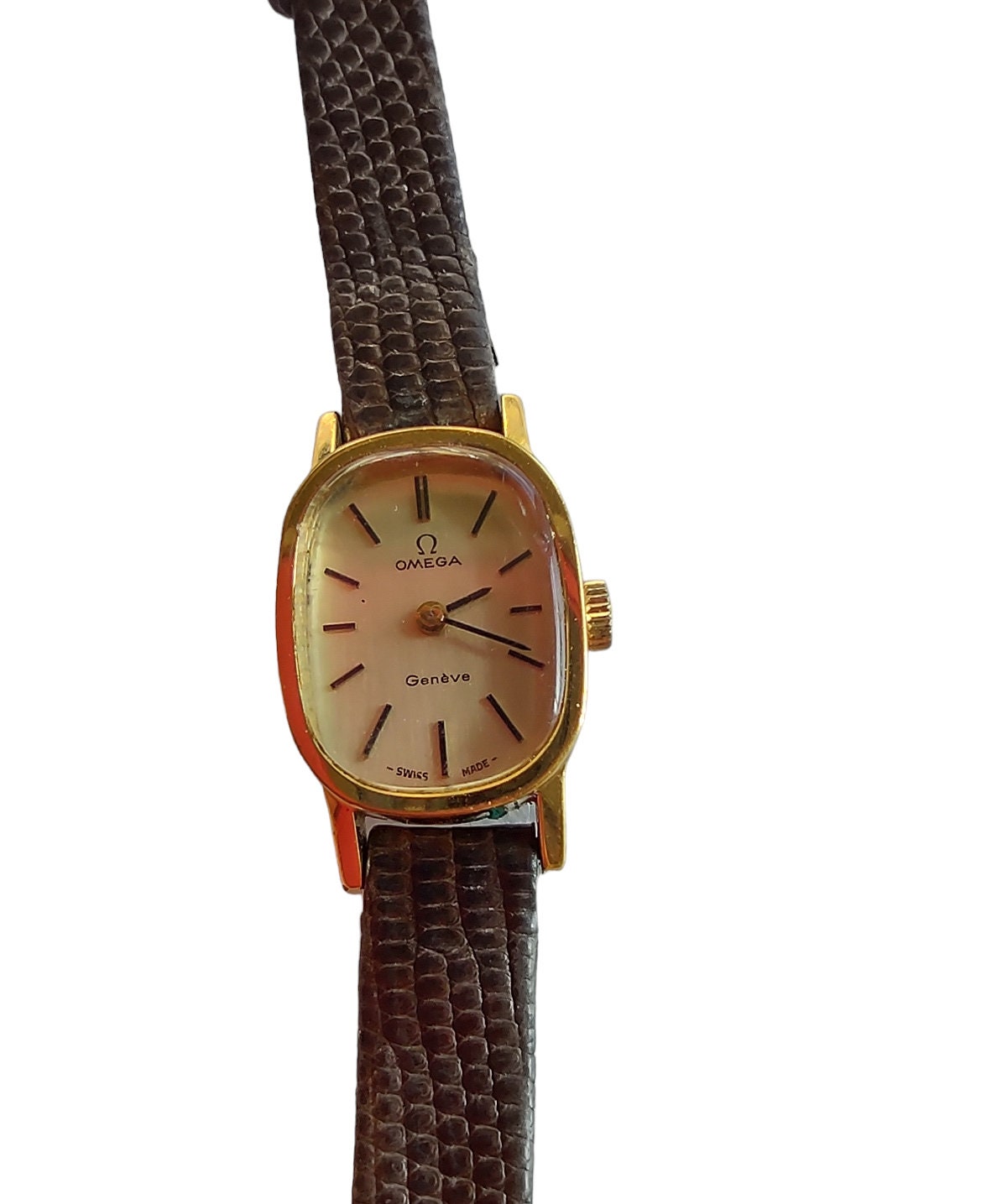 Omega women's watch leather band new arrivals