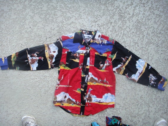 vintage rodeo western cowboy shirt,vintage horses