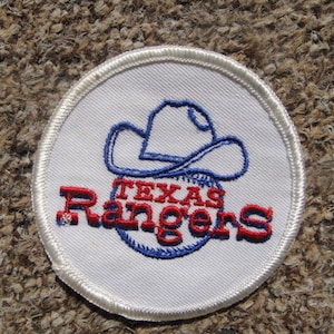 vintage Texas Rangers patch sew on Baseball patch 1970 original