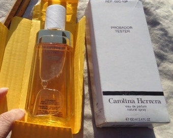 Rare Vintage 80s Carolina Herrera by Carolina Herrera 3.4 oz Eau de Parfum natural Spray ORIGINAL FORMULA PERFUME/Vintage Carolina Herrera