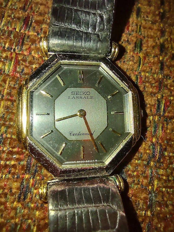 Rare Seiko lassale contennial wrist watch ladies Gem
