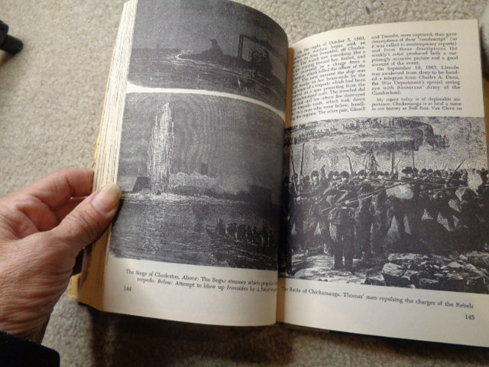 Vintage 1955 Civil War In Pictures By Fletcher Pratt Hardback Etsy
