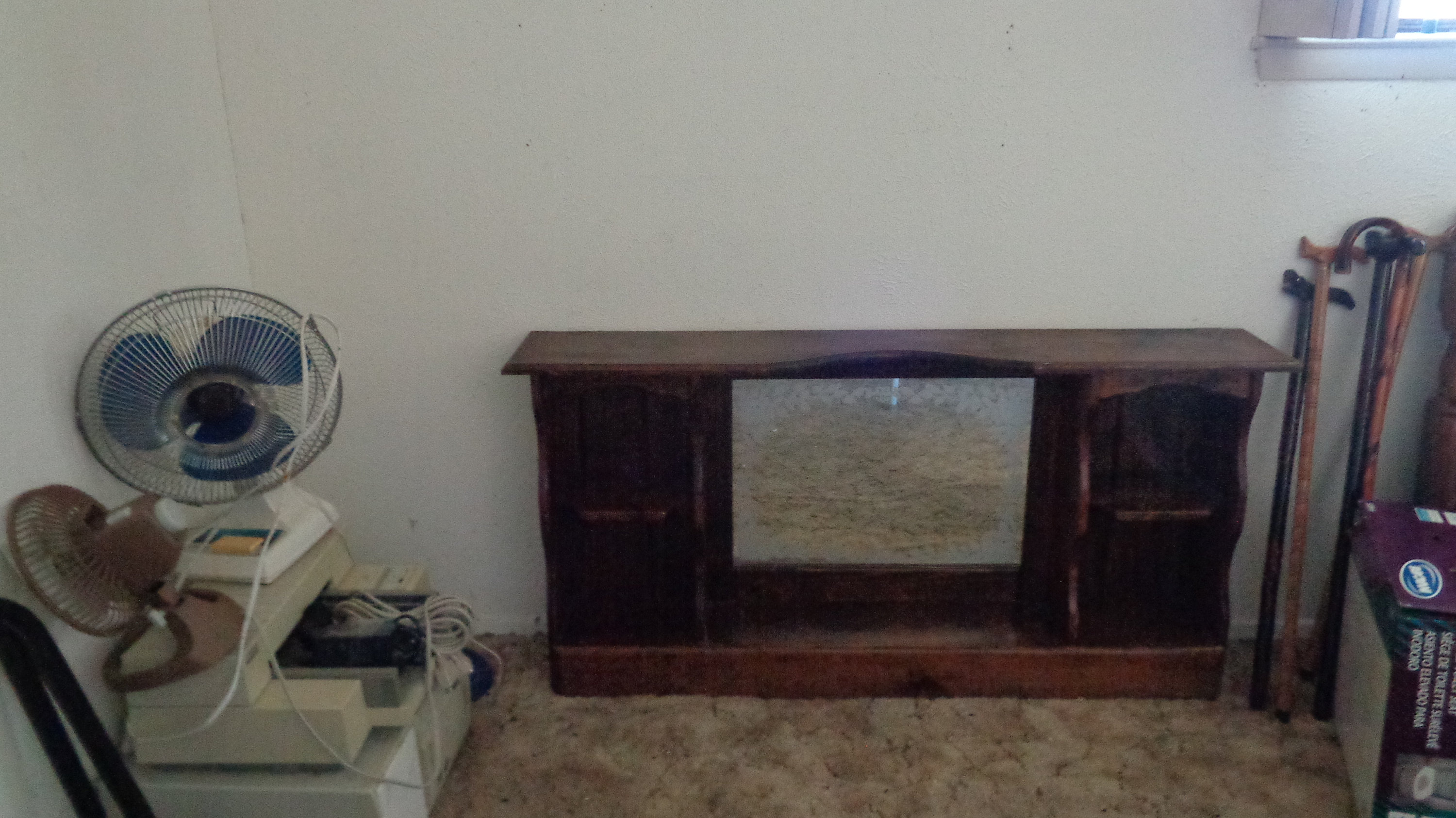 Vintage 80s waterbed headboard etched mirror Etsy