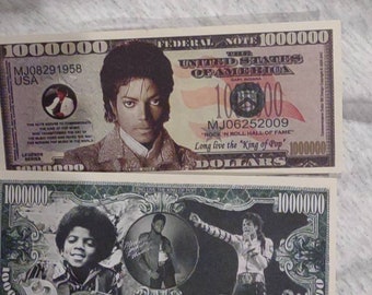 Michael Jackson Commemorative Souvenir Note Currency collectibles Rock & Roll Hall of Fame