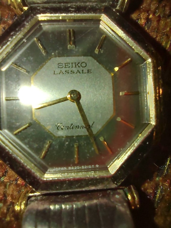 Rare Seiko lassale contennial wrist watch ladies Gem