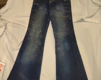 Glitter Jeans Size 1 / New Old Stock 