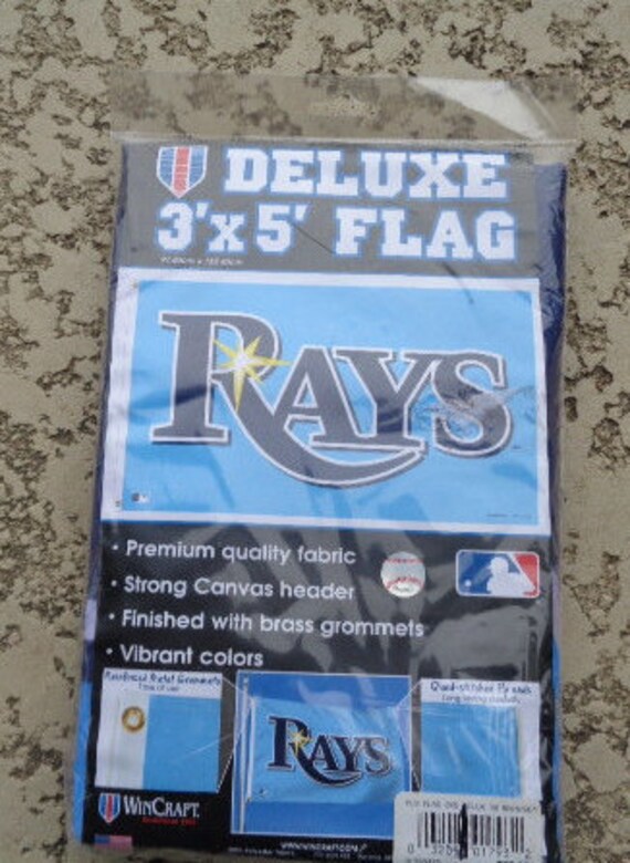 Tampa Bay Rays Mlb Team Flag Deluxe Mlb Indoor Outdoor Banner Etsy