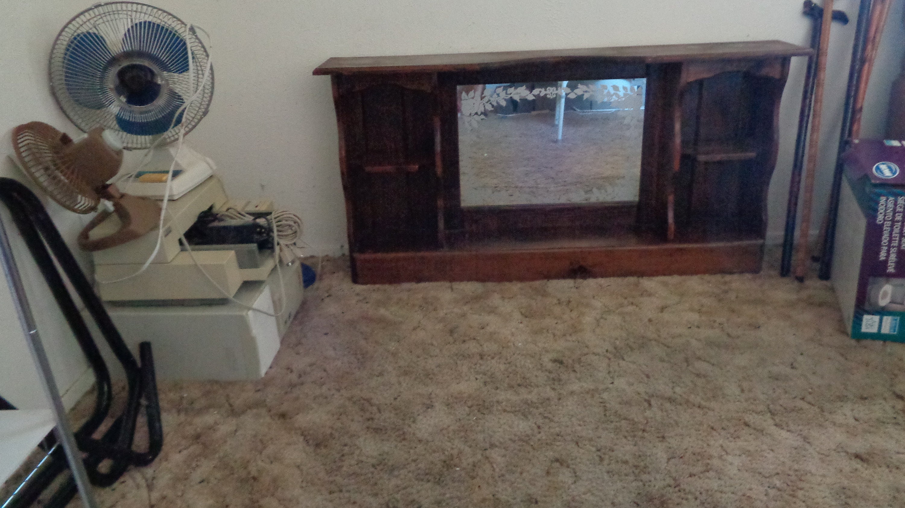 Vintage 80s waterbed headboard etched mirror Etsy