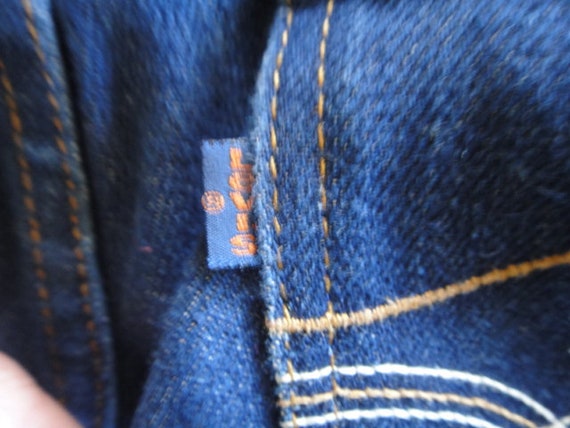 Rare 70s orange label Levi's "Movin' On" Jeans , Vintage 80s Levis Dark Wash Jeans -  On size 36 /Disco unisex jeans