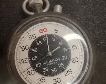 Marathon 7 jewels Swiss made military stop watch working government stopwatch pocket watch