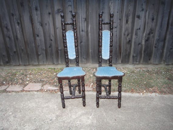High Back JACOBEAN Style Spanish Hall Chair prayer Chair gothic