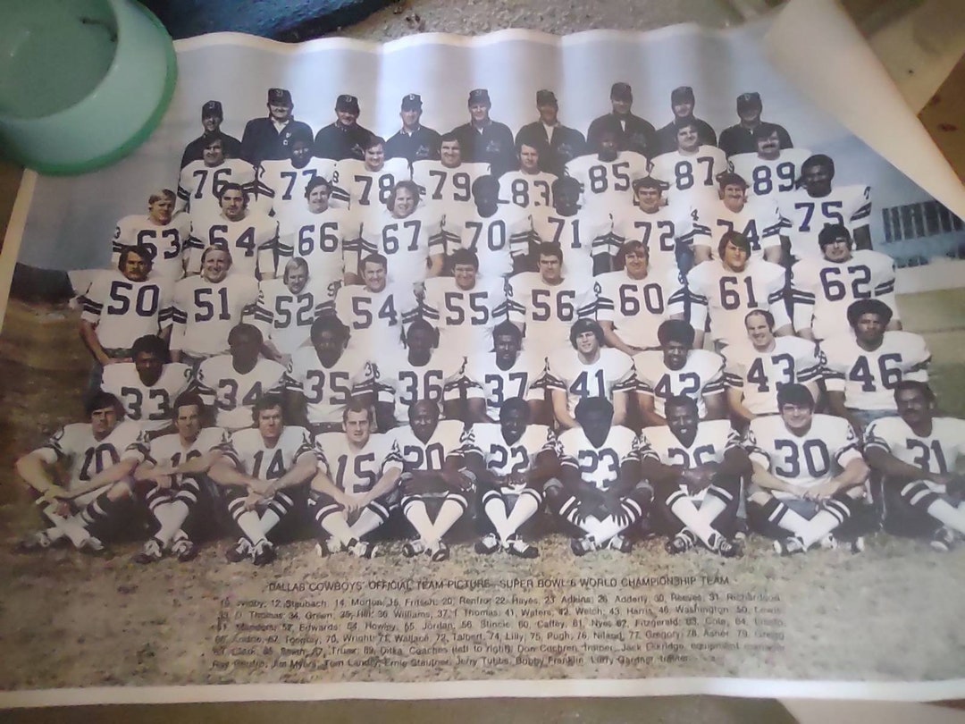 1979 Original Dallas Cowboys Team Poster ,rare NFL World Championship
