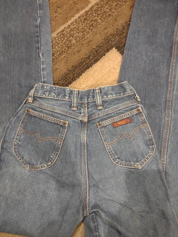 70s Wranglers Jeans Made in USA Western Denim High Rise - Etsy