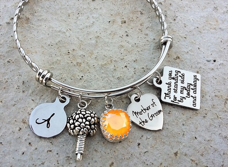 Mother of the groom gift,Mother of the groom bracelet,wedding gift for Mom from son Yellow wedding jewelry,mom gift from son,Gift to Mom