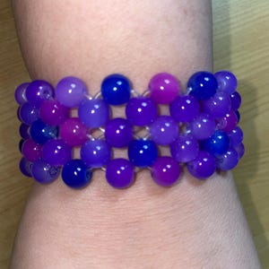 Chunky Purple Cuff Bracelet