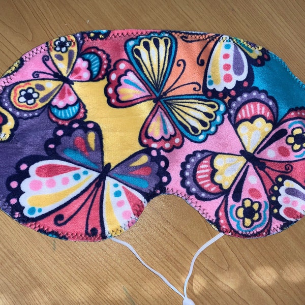 Soft Butterflies Oversized Sleep Mask