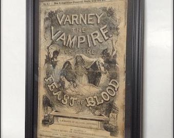 Penny Dreadful - Varney the Vampire Reproduction Cover Art Print A4 size