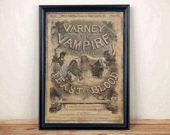 Penny Dreadful - Varney the Vampire Reproduction Cover Art Print A4 size