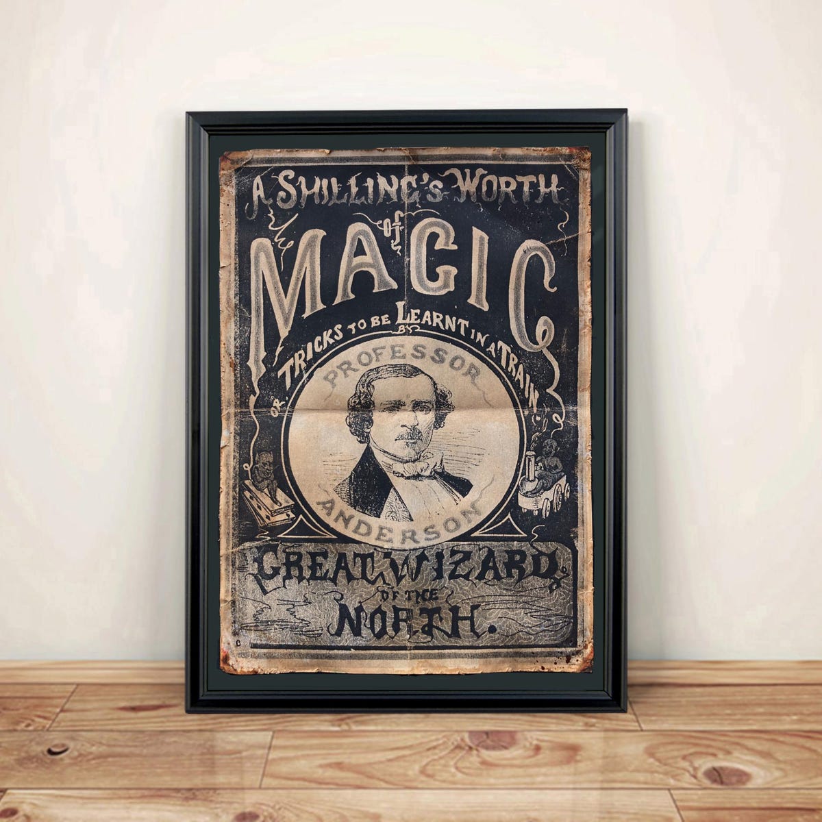 Victorian Magician Aged Reproduction Art Print - A4 Size. - Etsy