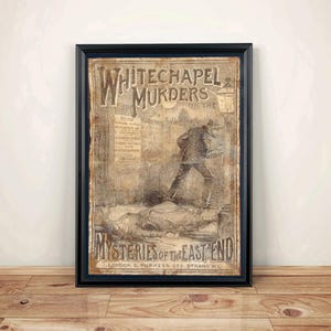 Whitechapel Murders Penny Dreadful cover Art Print - hand aged A4 size