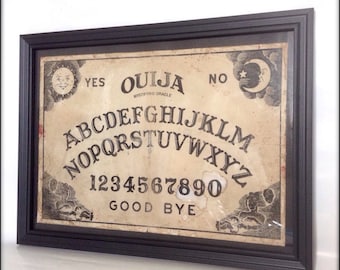 Aged Ouija Board Reproduction Print - Mystifying Oracle A4