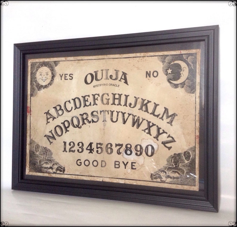 Ouija Board reproduction aged print A4 size. image 1