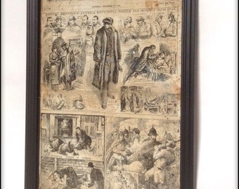 Jack the Ripper Art Print, Victorian Police News Cover (A4)