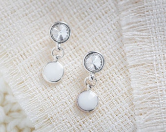 925 sterling silver earrings, breast milk souvenir jewelry