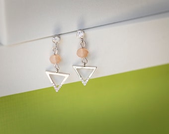Triangle stainless steel earrings