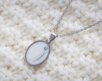 Stainless steel necklace keepsake jewelry necklace breast milk necklace hair ashes necklace memorial necklace