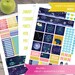 Demetria Wood reviewed Sky night Monthly Kit planner stickers, Happy Planner Stickers, Galaxy, stars Planner Stickers, Stars , Choose Any Month, Cut Files