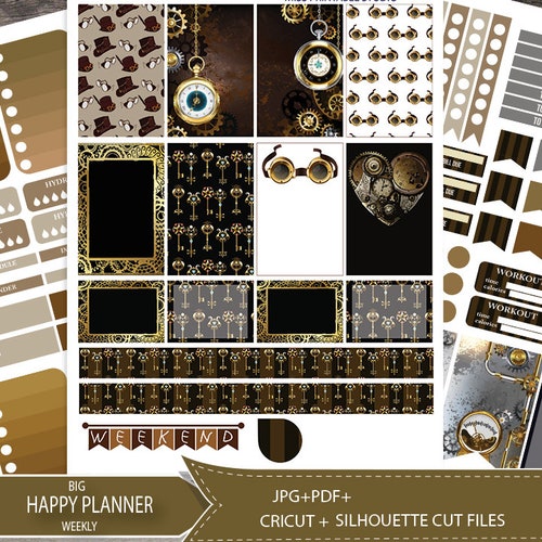 PRINTABLE Big Happy Planner Stickers Sunflowers Planner - Etsy