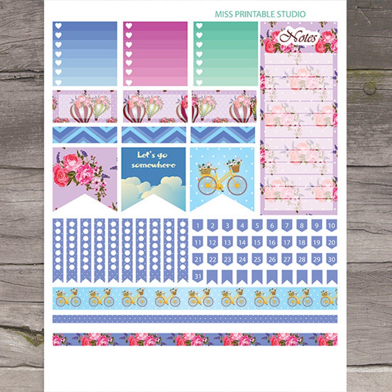 Big HP Planner Stickers Big HP August Planner Stickers Hot Etsy