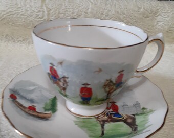 Vintage Canada Royal Vale Bone China C & S