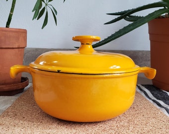 LE CREUSET マルミット18cm イエロー　USED LE CREUSET マルミット18cm イエロー USED LE CREUSET