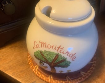 La Moutarde Vintage 1984 Gallery Originals   Mustard Pot  excellent