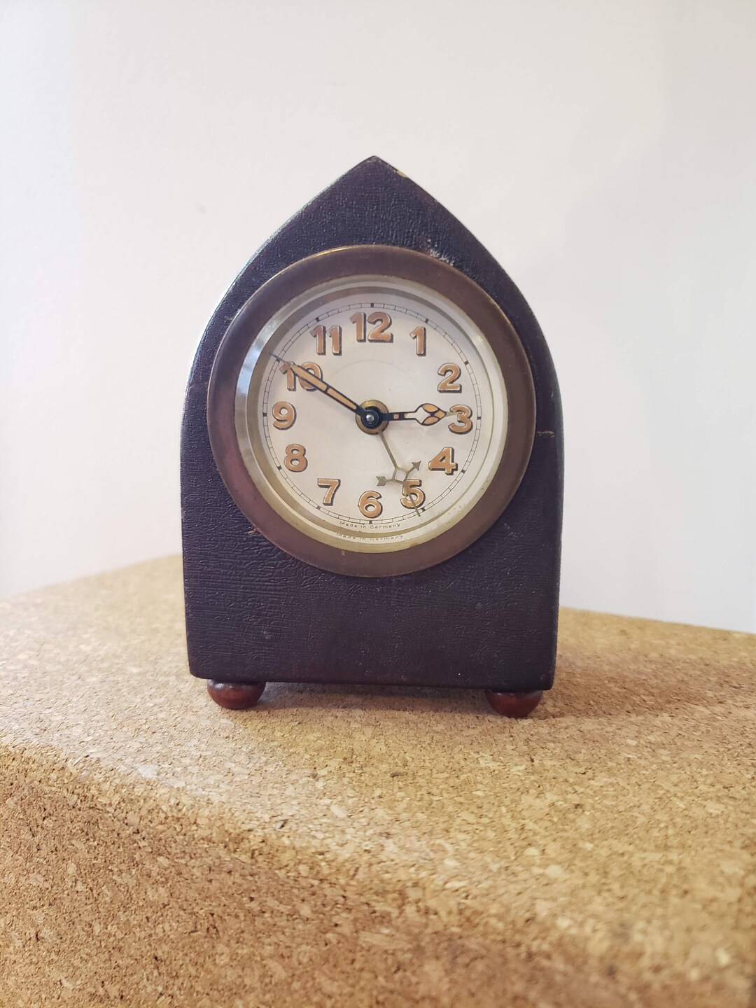 MCM Vintage Beehive Mantel Clock/windup Miniature Travel Clock Etsy