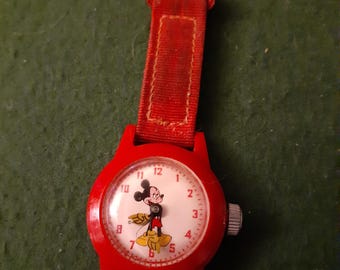 1950 Mickey Mouse Vintage Wrist Watch by Walt Disney