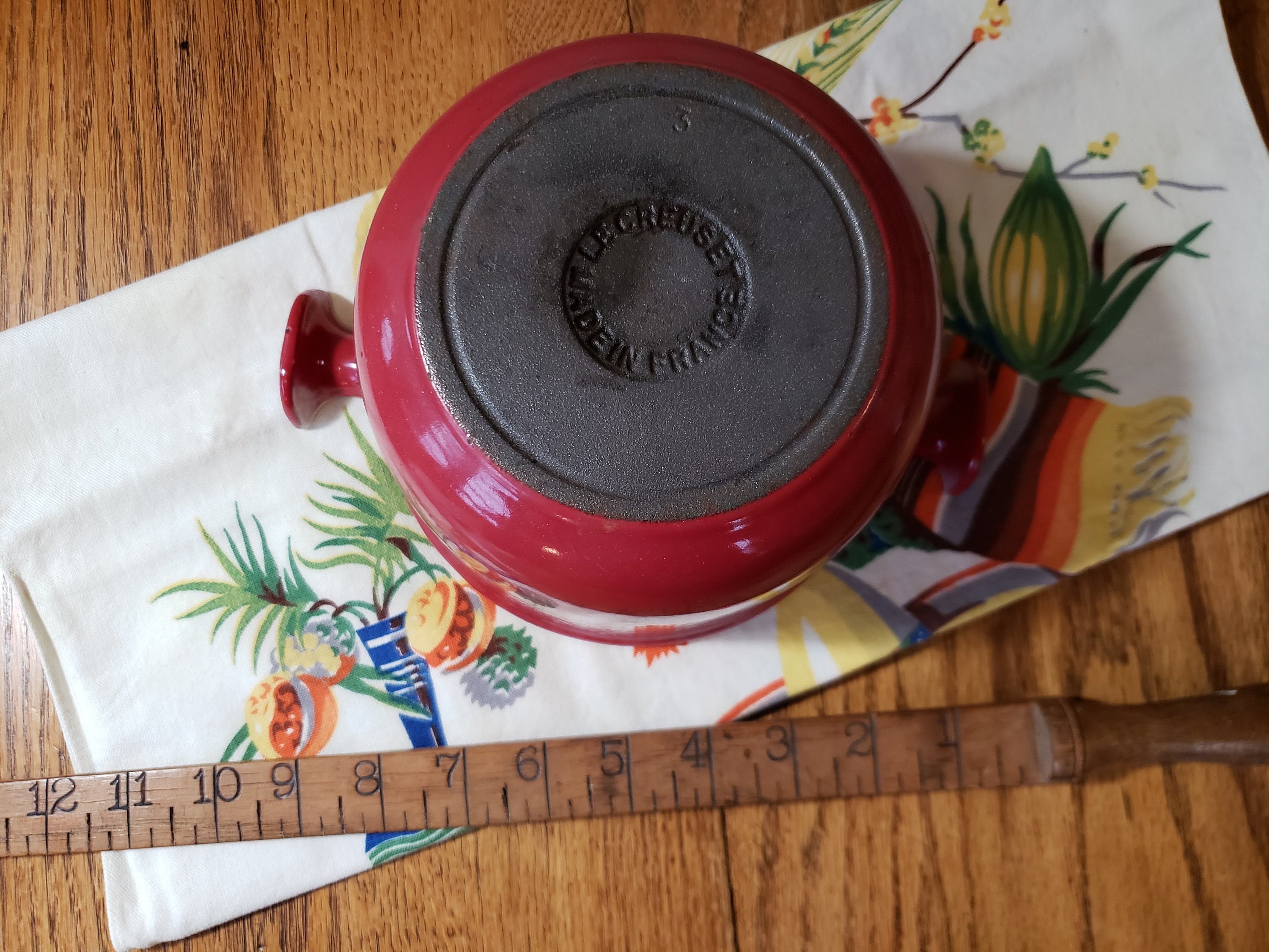 RARE CAST IRON casserole le creuset enzo mari EUR 255,00 - FR