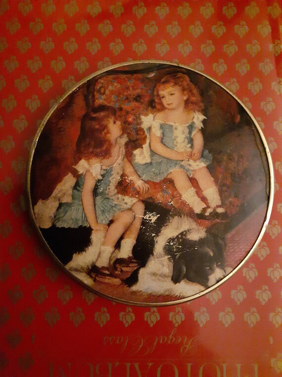 Vintage Large Mirror Compact With children - image 2