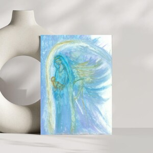 Regalo per la neo mamma / via della benedizione / Madre materna / Gefeliciteerd zwangerschap / Arte nascita / Arte Doula / Cartoline annuncio gravidanza
