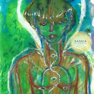 Tara Verde | Imagem de Tara Verde | Deusa Tara Verde | Arte da Deusa | Deusa Budista | Desenho de cura | Desenho espiritual