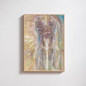 Shamanic energy art | Earth tones energy art | gift for healer | art with earthy colors | spiritual painting | art for natural interior